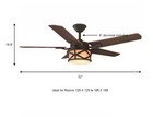 Home Decorators Copley 52 In  Indoor outdoor Led Oil Rubbed Bronze Ceiling Fan