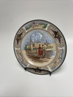 Vintage Wedgwood Plate Imperial Russian Scenes With Kremlin   Russia Crest
