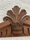 Vintage Hand-carved Wooden Pediment Architectural Trim Wall Decor Salvaged