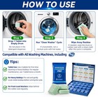 Uproot Clean Washing Machine Cleaner Tablets - 24 Pack For A 12 Month Supply  Fo