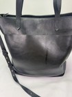Madewell The Transport Medium Leather Tote Bag True Black Zip Top Discontinued