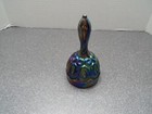 Weishar Moon   Star Rare Rubina Carnival Glass 6  Bell Electric Color 