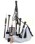 New Scottish Highland Rosewood Bagpipe Full Silver Amounts With Bag  tutor Book