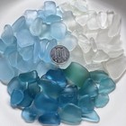 Genuine Sea Glass Surf-tumbled From Japan 300g Blue