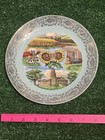 Vintage Kansas Sunflower State Souvenir Plate Wheat Field State Capitol 8   