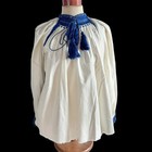 Vintage Kalotaszegi Hungarian Transylvania Handmade Embroidered Folk Blouse
