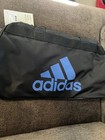 Adidas Diablo Small Ii Duffel Bag Gym Locker Travel Logo Black Blue 5143556 New