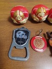 Junk Drawer Lot Vintage Sports Trinkets Smalls Toys Collectibles  flaws 