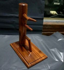Chinese Wing Chun Stake Wooden Dummy Kongfu Decor Mini Ornament Model Collect