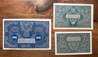 Set Of 3 Poland Banknotes 5  10  100 Marks 1919 P-24  P-25  P-27 High Grade  402