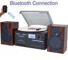 Boytone Bt-28mb 3-speed Bluetooth Turntable  Record Player  Cd  Cassette  Am fm