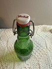 Vintage Grolsch Green Empty Beer Bottle W porcelian Swing Top Lid