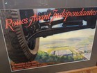1930s Rare Antique Peugeot Car Ad Large Poster Sign Framed France Vtg 20  Avant