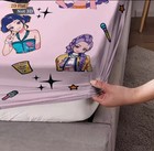 Hunters Bedsheets Size Twin 3pc Demon Fitted Bedcover Decoration Birthday Gift K