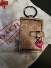Coach Legacy Gold Mini Photo Window Charm Key Chain - New With Protector Bag 