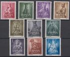 Spain - Espa  a -year 1954 Complete Set Mint Mnh Sc  804 - 813 Virgins