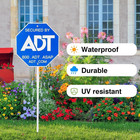 Adt Security Sign - Heavy Duty 28  100  Aluminum Yard Sign With Stake For Weathe