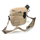 New Usgi Military Issue 2 Qt Collapsible Od Canteen   Desert Tan Cover Pouch