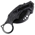 7   Black Red Color Karambit Spring Assisted Folding Knife Stainless Steel