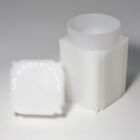  5  Coinsafe Brand Square White Plastic  silver Eagle  Size Coin Storage Tubes