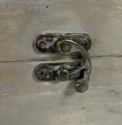 Vintage-style Wooden Storage Trunk With Hinged Lid decorative Metal Accents