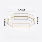 Gold Mirror Perfume Organizer  Makeup Tray For Vanity  Dresser  Bathroom Coun   