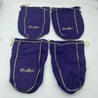 Crown Royal Drawstring Bags Lot Of 4 Large 12  Purple Collector Sack