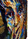 Girl Portrait Oil   painting Realism Art   signed Vintage Original Outsider Scream A