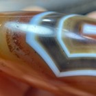 Natural Striped Old Agate Beads Tibetan Dzi Beads 1 Eye Amulet 53  18 Mm  4258