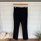 Women s Black Bootcut Stretch Dress Pants Mid Rise Slash Pockets Size 6