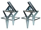 2 Pack Galvanized Steel Sawtooth Mole Scissor Traps  Reusable Mole Trap Catcher