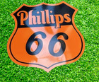 Philips 66  Porcelain Enamel Heavy Metal Sign 30 Inches Double  Side