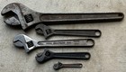 Vtg Crescent Tool Co Adjustable Wrench Lot 18    12    10   8      4   