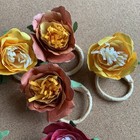 Set Of 8 Handmade Paper Flower Napkin Holders