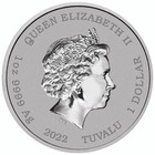 2022 Tuvalu 1oz The Simpsons Homer Simpson  Colorized Coin In Capsule