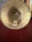 Vtg Solid Brass Bell Horse Head Hand Bell Reception Bell Equestrian Western