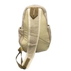 Small Natural Hemp Herringbone Sling Bag Backpack Day Pack  15 X 9 Inches
