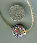 African Trade Beads Vintage Antique Venetian Old Glass Millefiori Tabular Bead