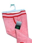 Nwt Umbro Girls Medium 7 8 Pink Red Trim Terry Jogger Pants Embroidered Athletic