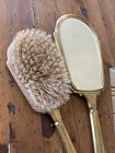 Vintage Antique S b 3pc Vanity Set Bronze  Mirror Comb Brush