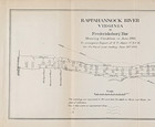 1883 Virginia - Rappahannock River Map Fredericksburg Bar - Original - Nautical