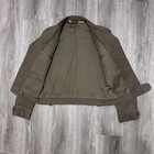 Vintage 1940s Wool  ike  Military Field Jacket Cropped Sz 34r With Original Tag