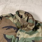 Vintage Us Army M65 Field Coat Mens Xs Long Woodland Camo Cold Weather 90s Jacke