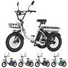 Narrak Fat Tire Folding Electric Trike Peak 700w 468wh 13ah Removable Battery N3