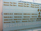 Chicago Fire Dept 1 25 Water Slide Decals Fits American La France Areo Chief Etc