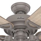 Hunter Fan 52 Inch Casual Quartz Grey Indoor outdoor Ceiling Fan With Light Kit