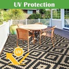  Waterproof Outdoor Rug 5x8 Ft Outdoor Plastic Straw Rug Reversible Patio Rug 