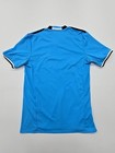 Adidas Olympique Marseille Blue white Striped Soccer Jersey Official