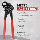 Icrimp Angle Head F1807 Pex Pipe Crimping Tool For 1 2-inch Copper Rings
