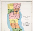 1941 Seneca  County New York  Map Original  20x16   Railroads  Townships